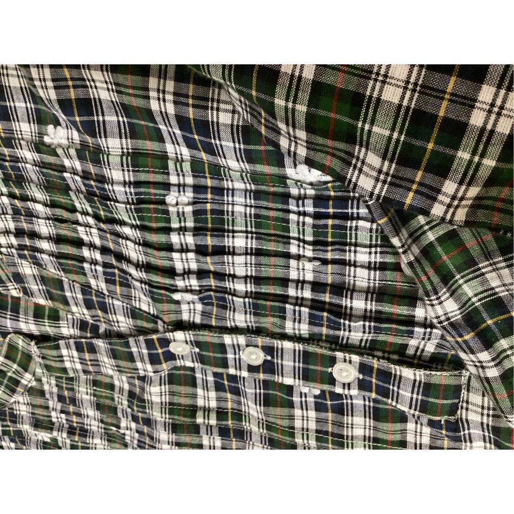 American Sweetheart Plaid & Lace Tunic Top M - Picture 9 of 10